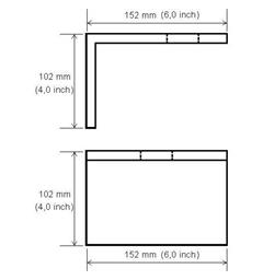 POL21004 Bracket for Wall Mounting Simple aluminum bracket for single light